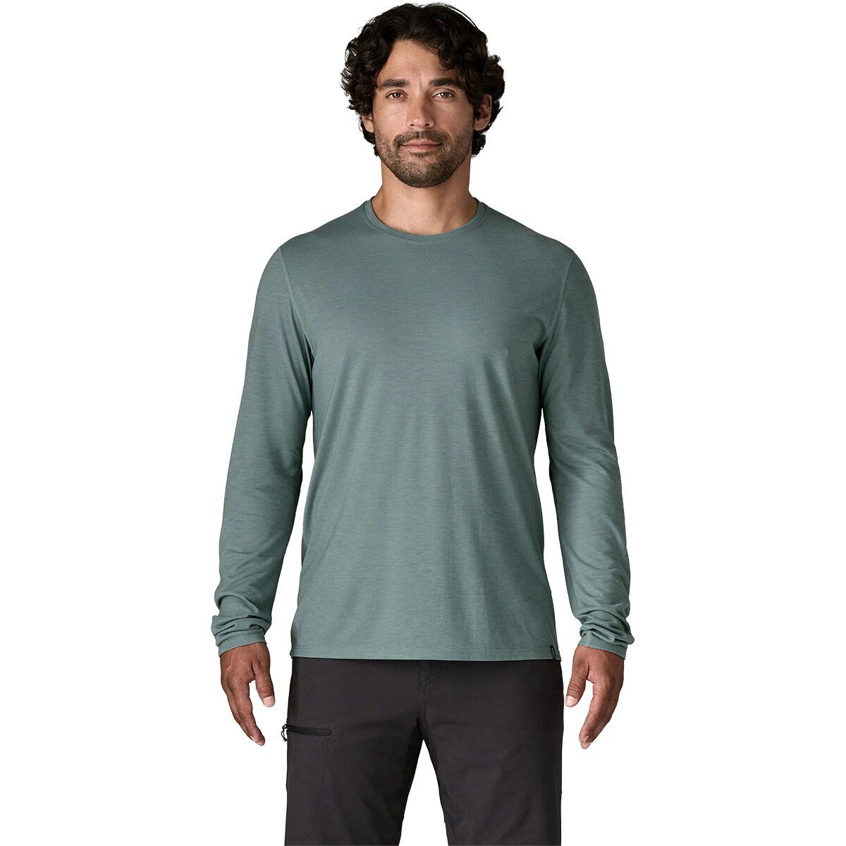 Image of Patagonia Capilene Cool Trail Long-Sleeve Shirt - Men's Blue Sage, S