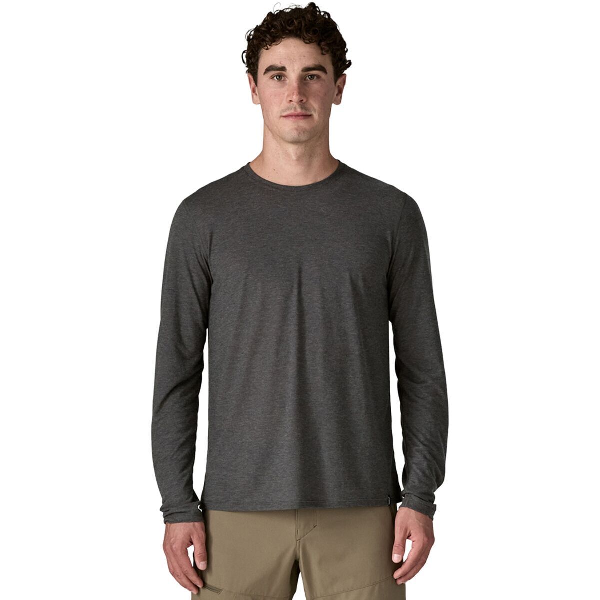 Image of Patagonia Capilene Cool Trail Long-Sleeve Shirt - Men's Ink Black, L