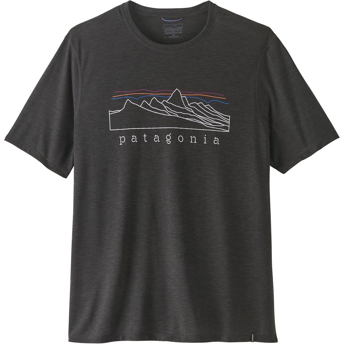 Image of Patagonia Capilene Cool Trail Stratapeaks Shirt - Men's Ink Black, S
