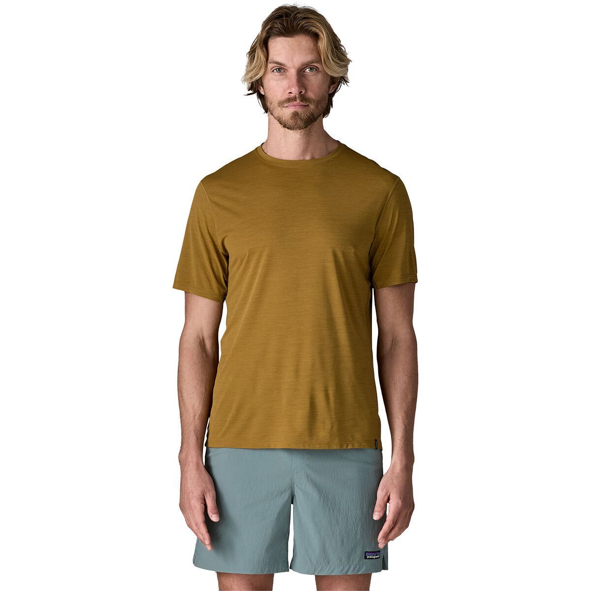 Image of Patagonia Capilene Cool Ultra Shirt - Men's Bobcat Brown/Light Bobcat Brown X-Dye, M