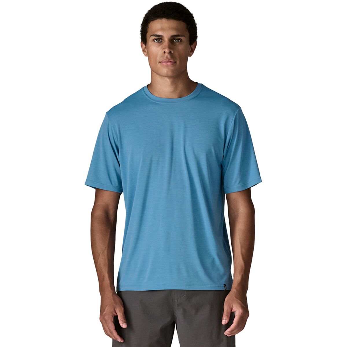 Image of Patagonia Capilene Daily T-Shirt - Men's Shore Blue/Light Shore Blue X-Dye, S