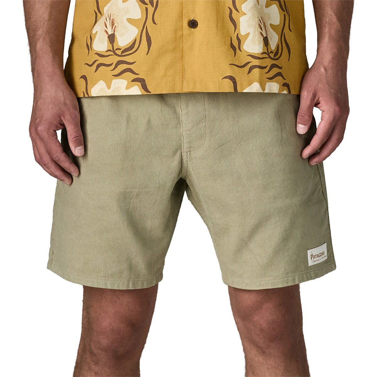 Image of Patagonia Corduroy Volley Short - Men's Pelican, M