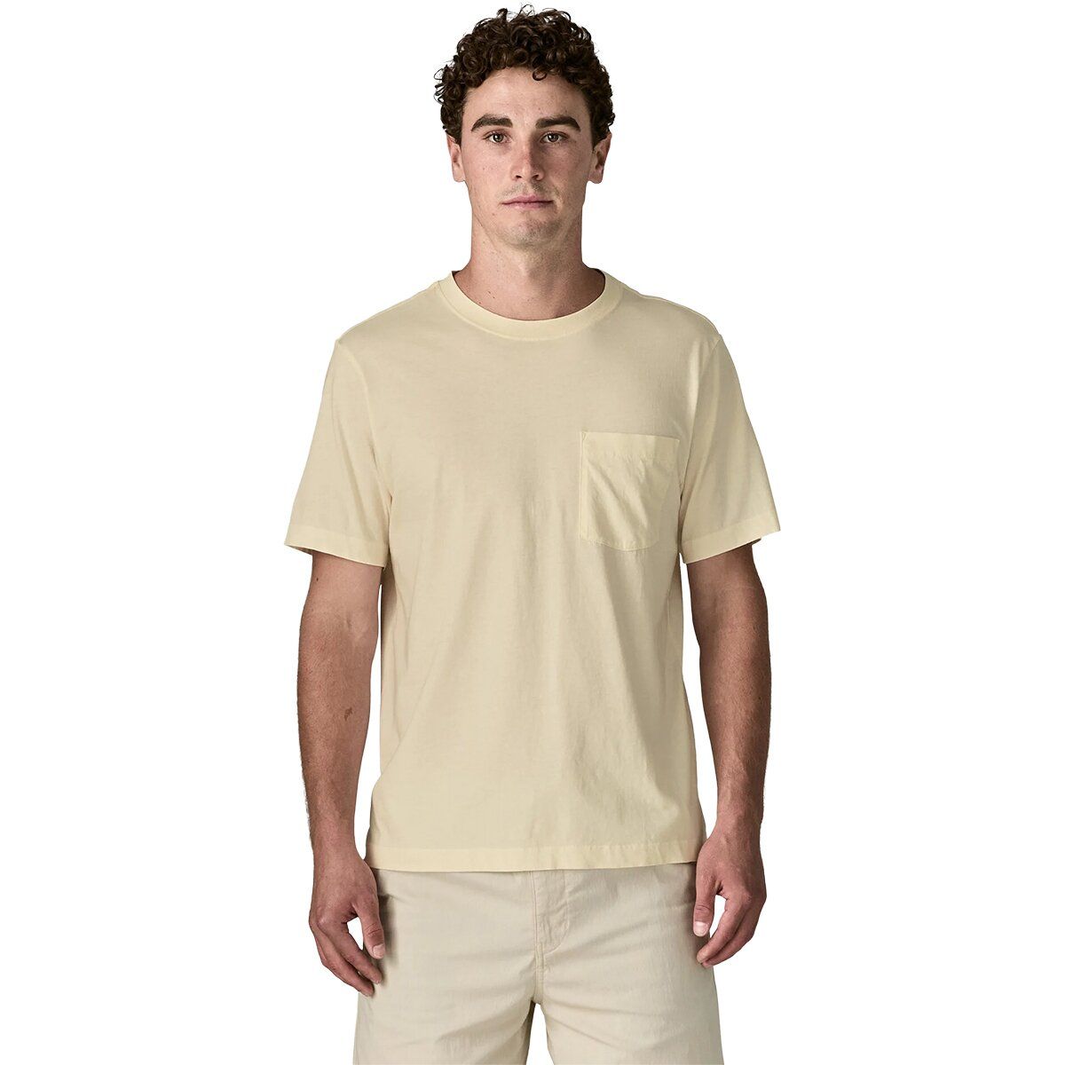 Image of Patagonia Daily Pocket T-Shirt - Men's Undyed Natural, S
