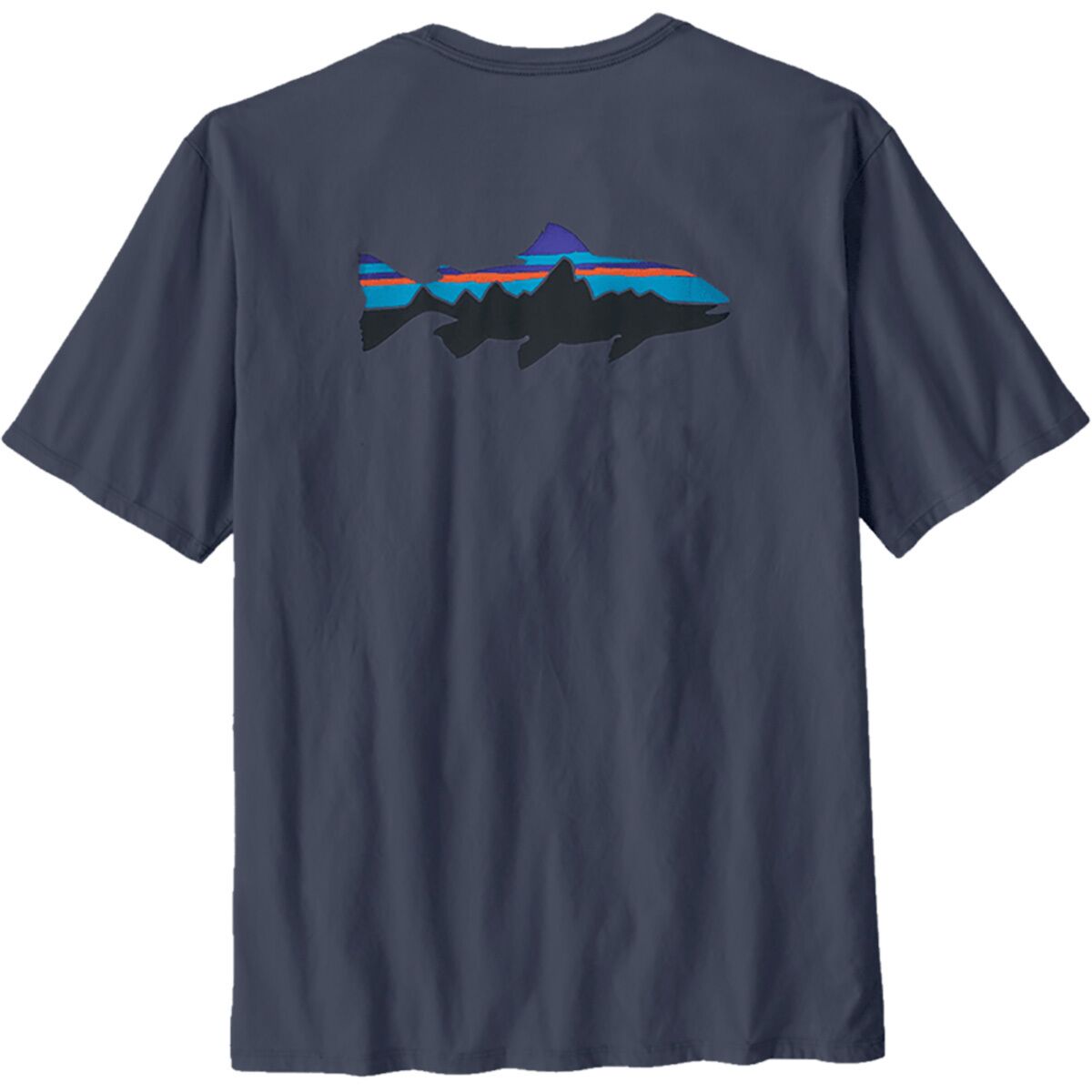 Patagonia Patagonia Fitz Roy Trout T-Shirt - Men's Smolder Blue, XL