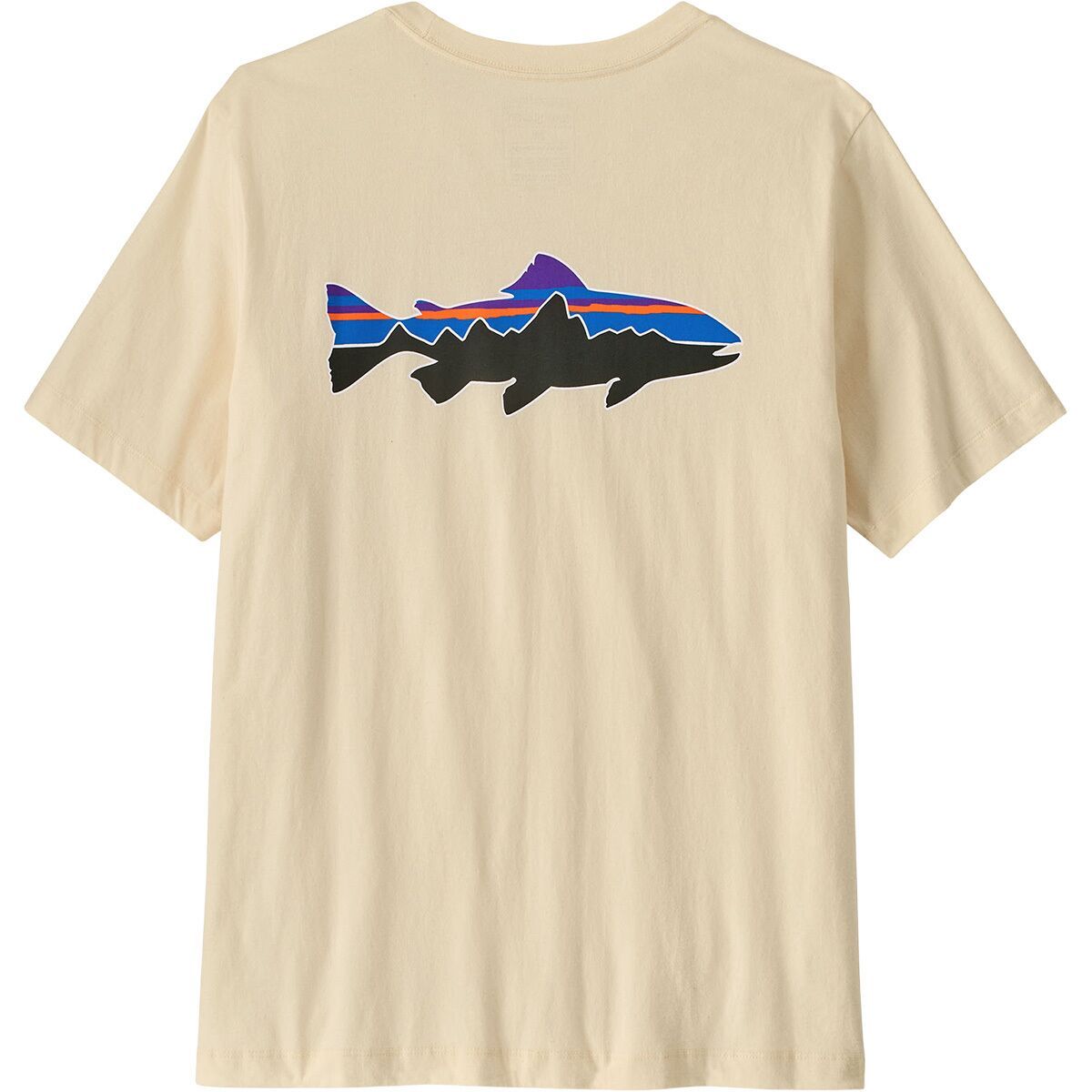 Image of Patagonia Fitz Roy Trout T-Shirt - Men's Undyed Natural, XL