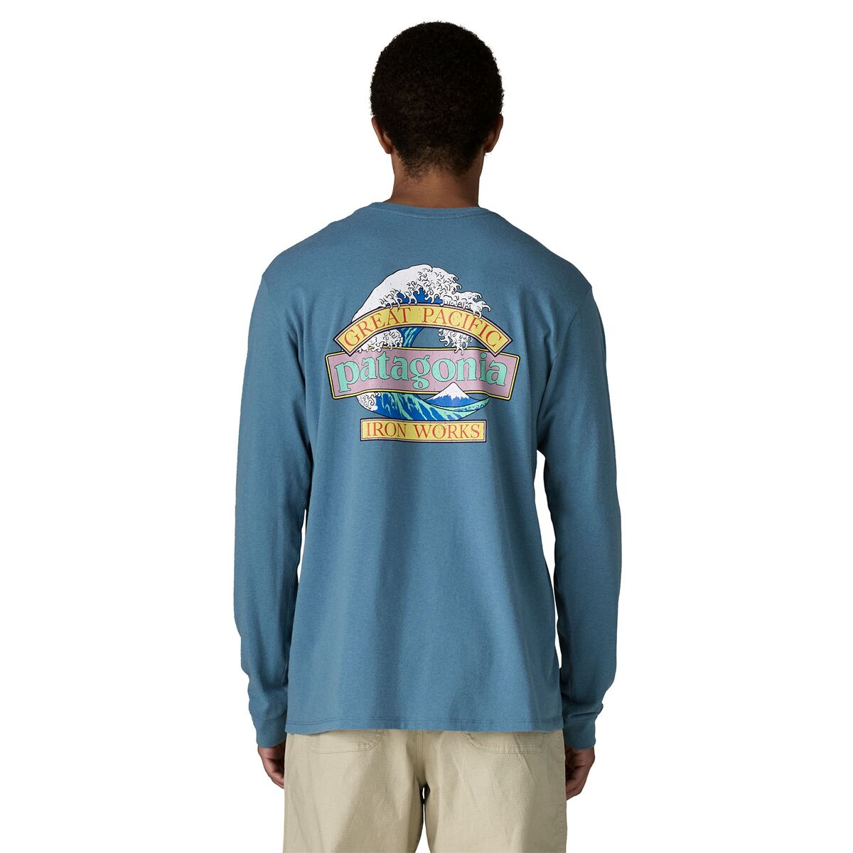Patagonia Patagonia Great Waves Long-Sleeve Responsibili-Tee - Men's Shore Blue, XL
