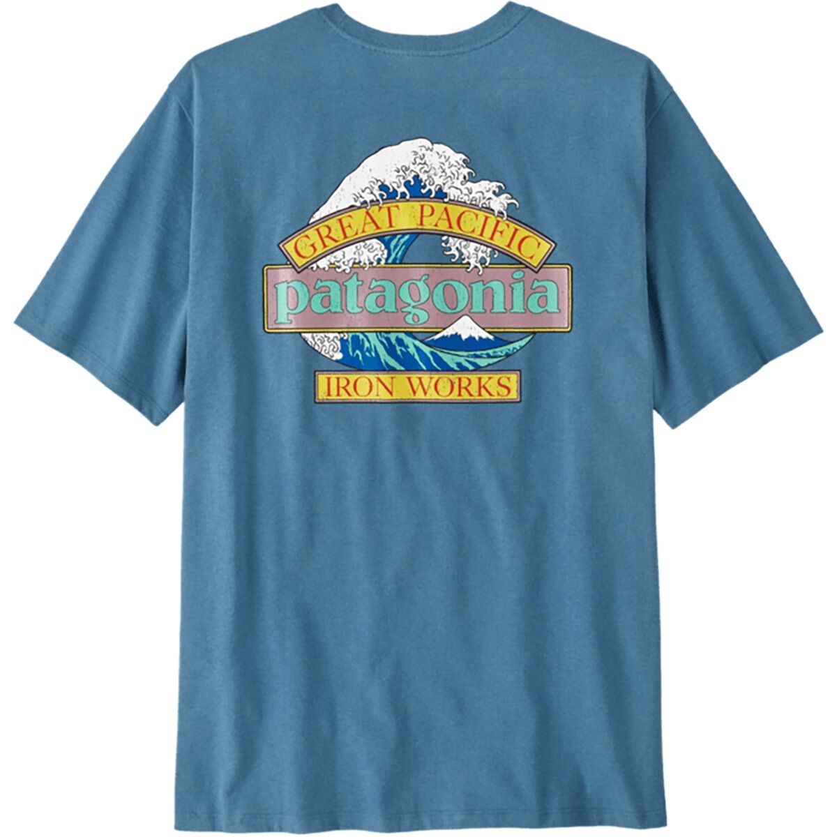 Image of Patagonia Great Waves Responsibili-Tee - Men's Shore Blue, XXL