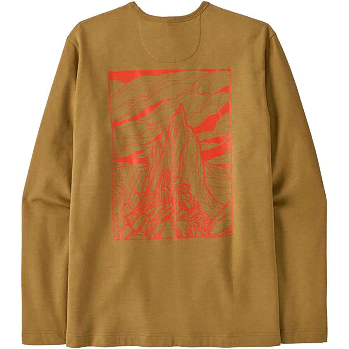 Image of Patagonia LW Cloud Crag Wildrise Crew Sweatshirt - Men's Bobcat Brown, M