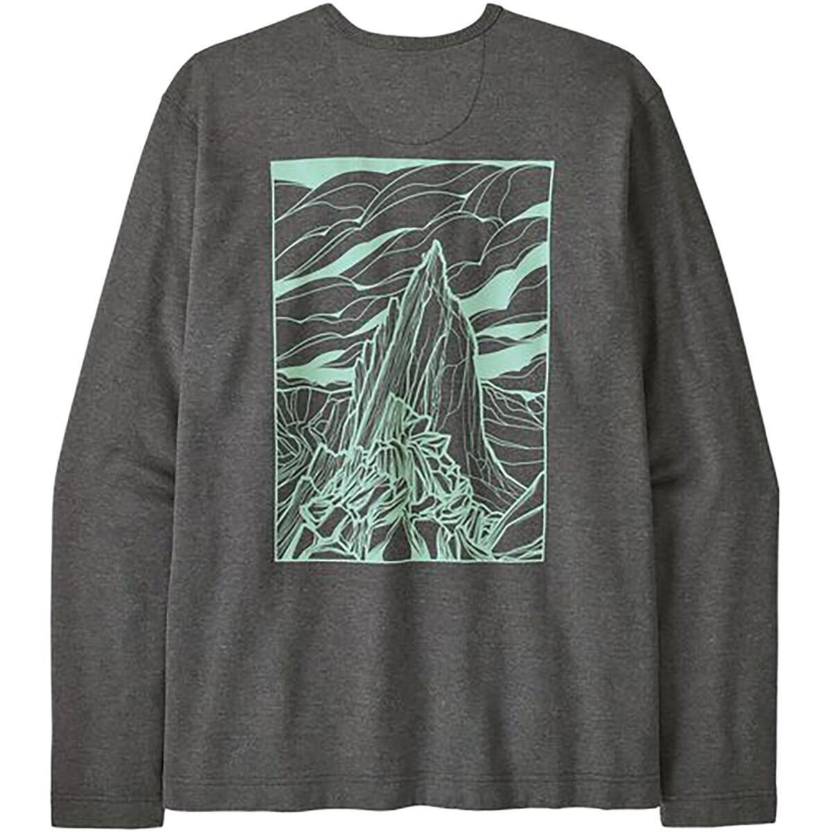 Image of Patagonia Lightweight Cloud Crag Wildrise Crew Sweatshirt - Men's Ink Black, XL