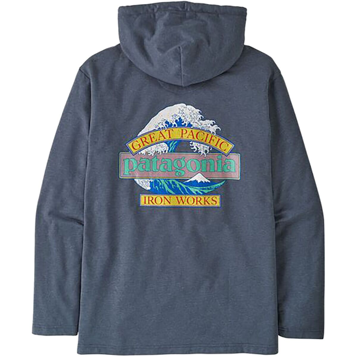 Image of Patagonia Lightweight Great Waves Wildrise Hoodie - Men's New Navy, XXL