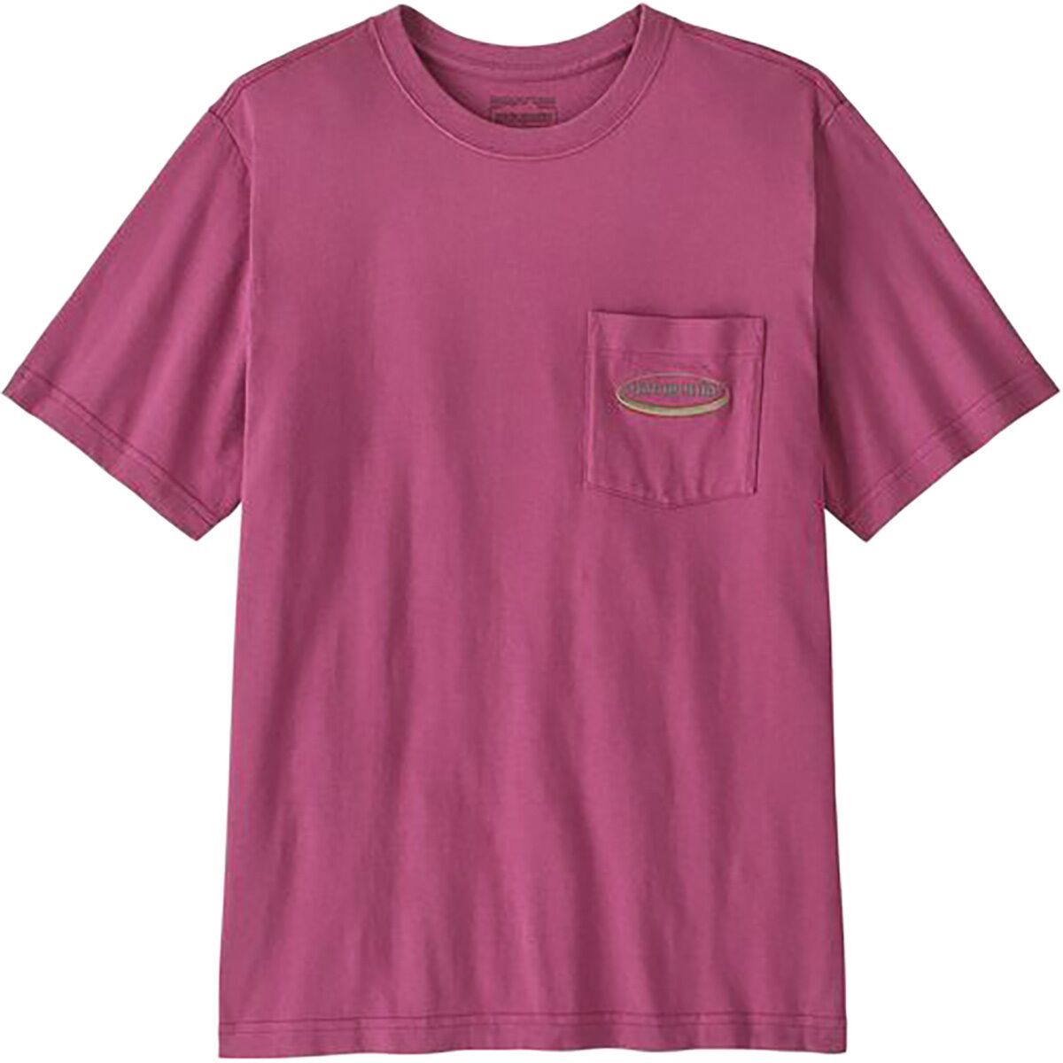 Image of Patagonia MW '95 Oval Logo Pocket T-Shirt - Men's Faded Magenta, L