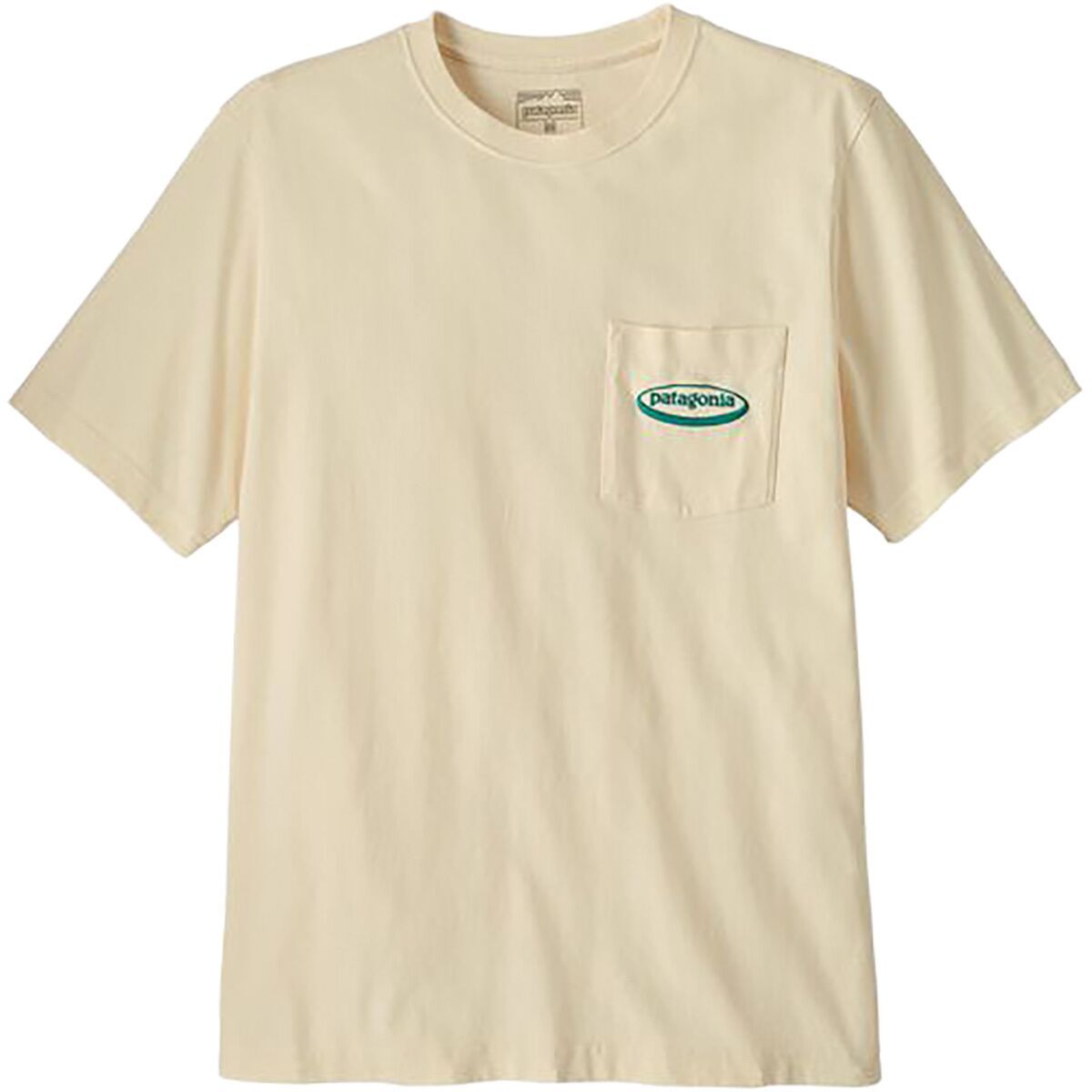 Image of Patagonia MW '95 Oval Logo Pocket T-Shirt - Men's Undyed Natural, M