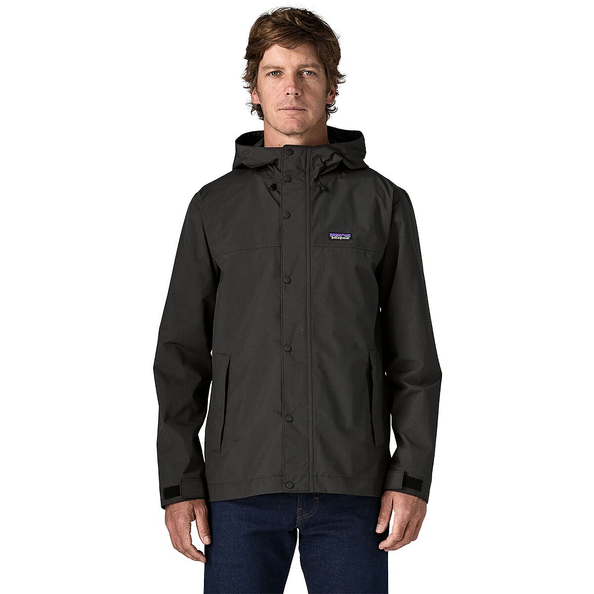 Image of Patagonia Outdoor Everyday Rain Jacket - Men's Black, M