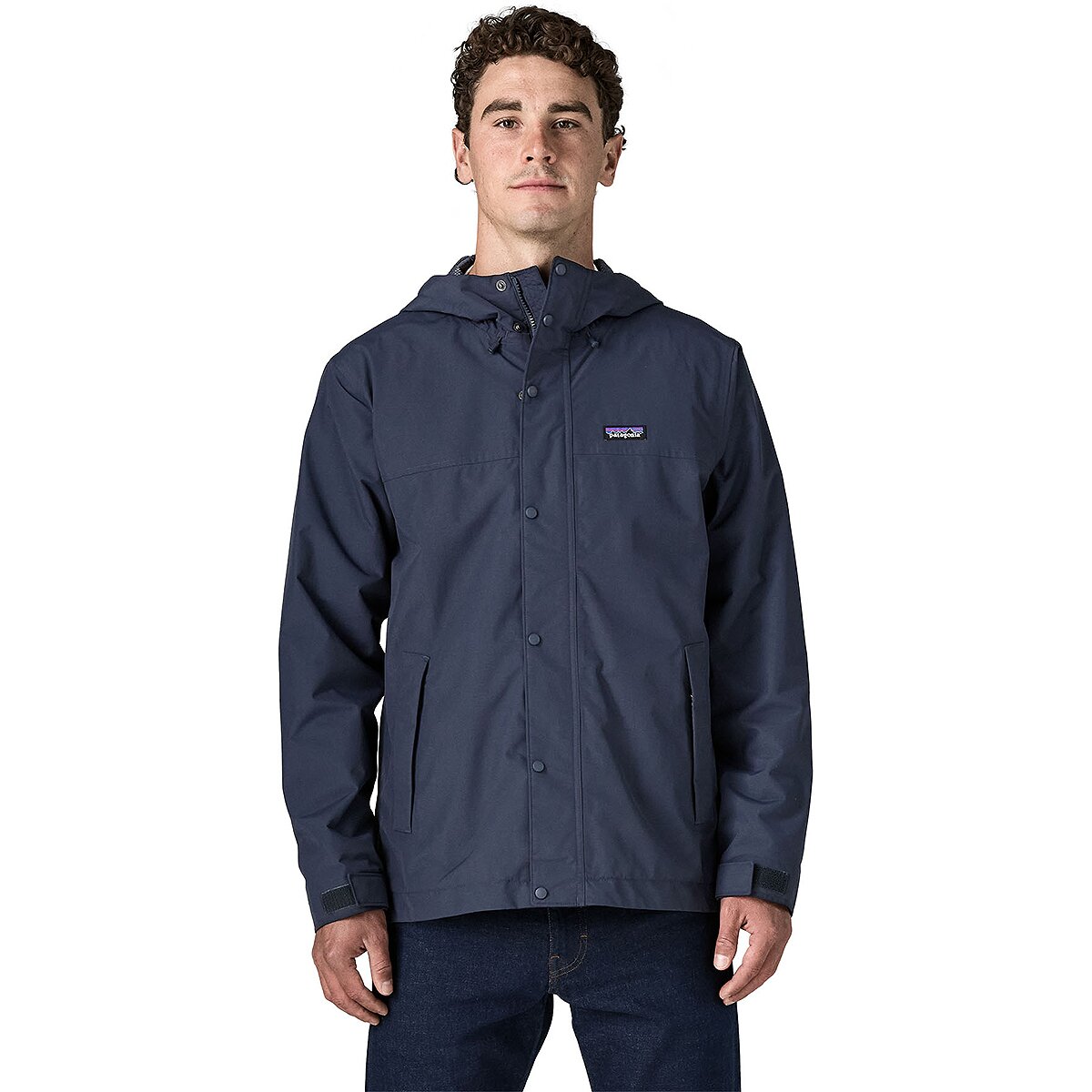 Image of Patagonia Outdoor Everyday Rain Jacket - Men's New Navy, XL