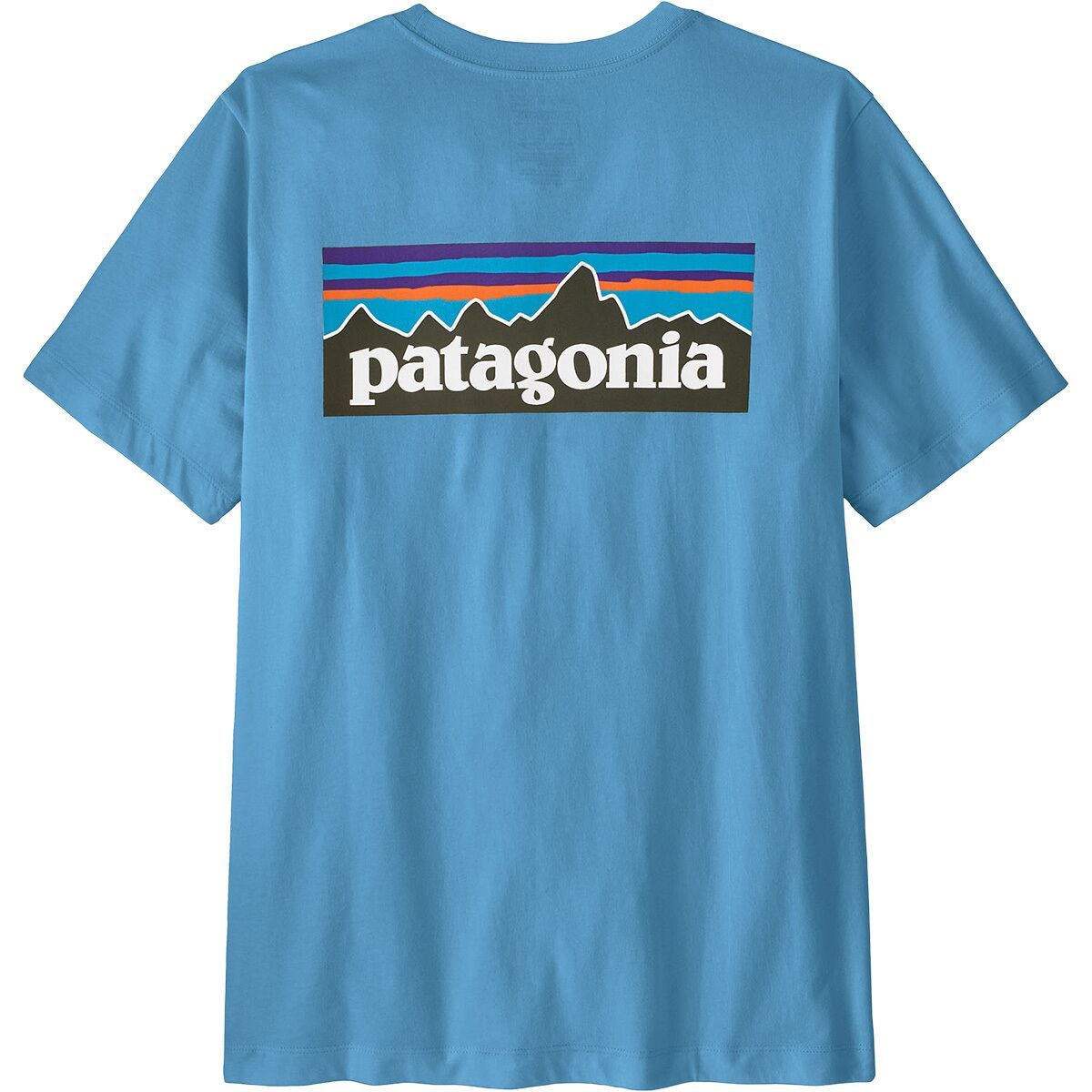 Image of Patagonia P-6 Logo T-Shirt - Men's Shore Blue, XL