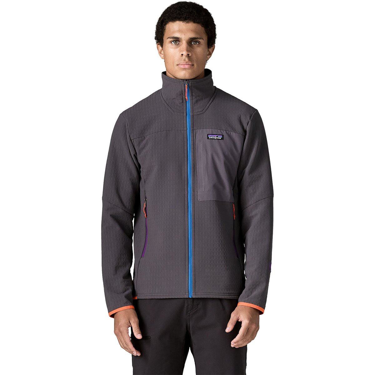 Image of Patagonia R1 TechFace Fleece Jacket - Men's Forge Grey, L