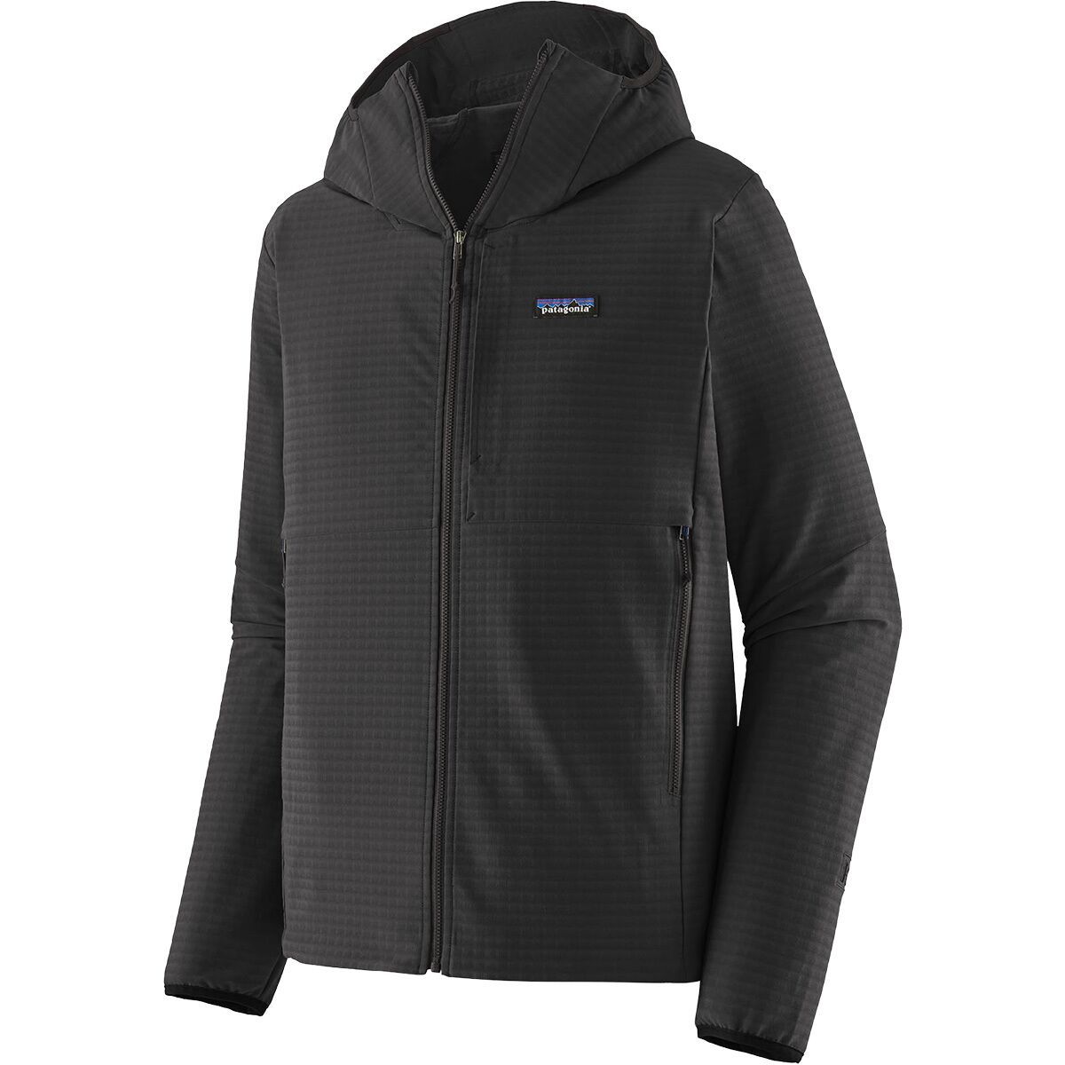 Image of Patagonia R1 TechFace Hooded Fleece Jacket - Men's Black, S