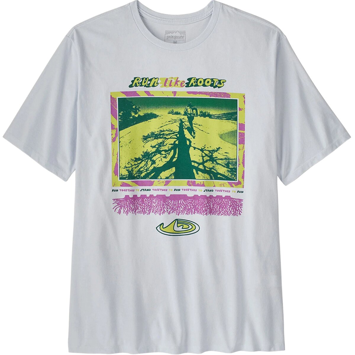 Image of Patagonia Run Like Roots Responsibili-Tee - Men's White, XL