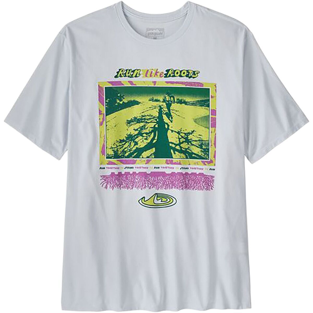 Image of Patagonia Run Like Roots Responsibili-Tee - Men's White, S