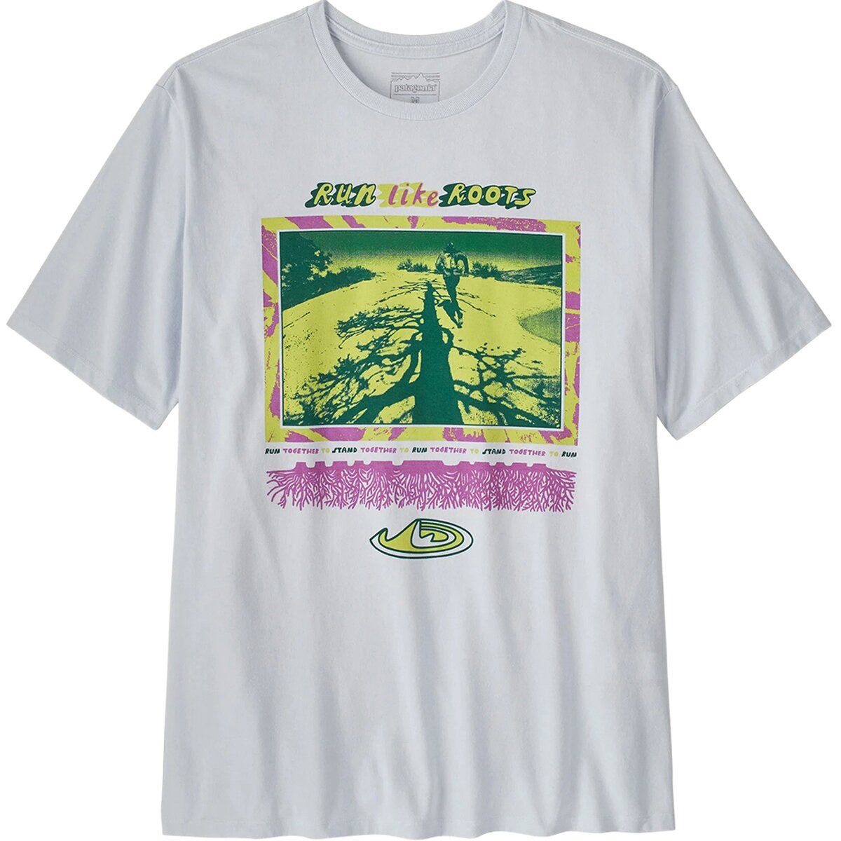 Image of Patagonia Run Like Roots Responsibili-Tee - Men's White, L