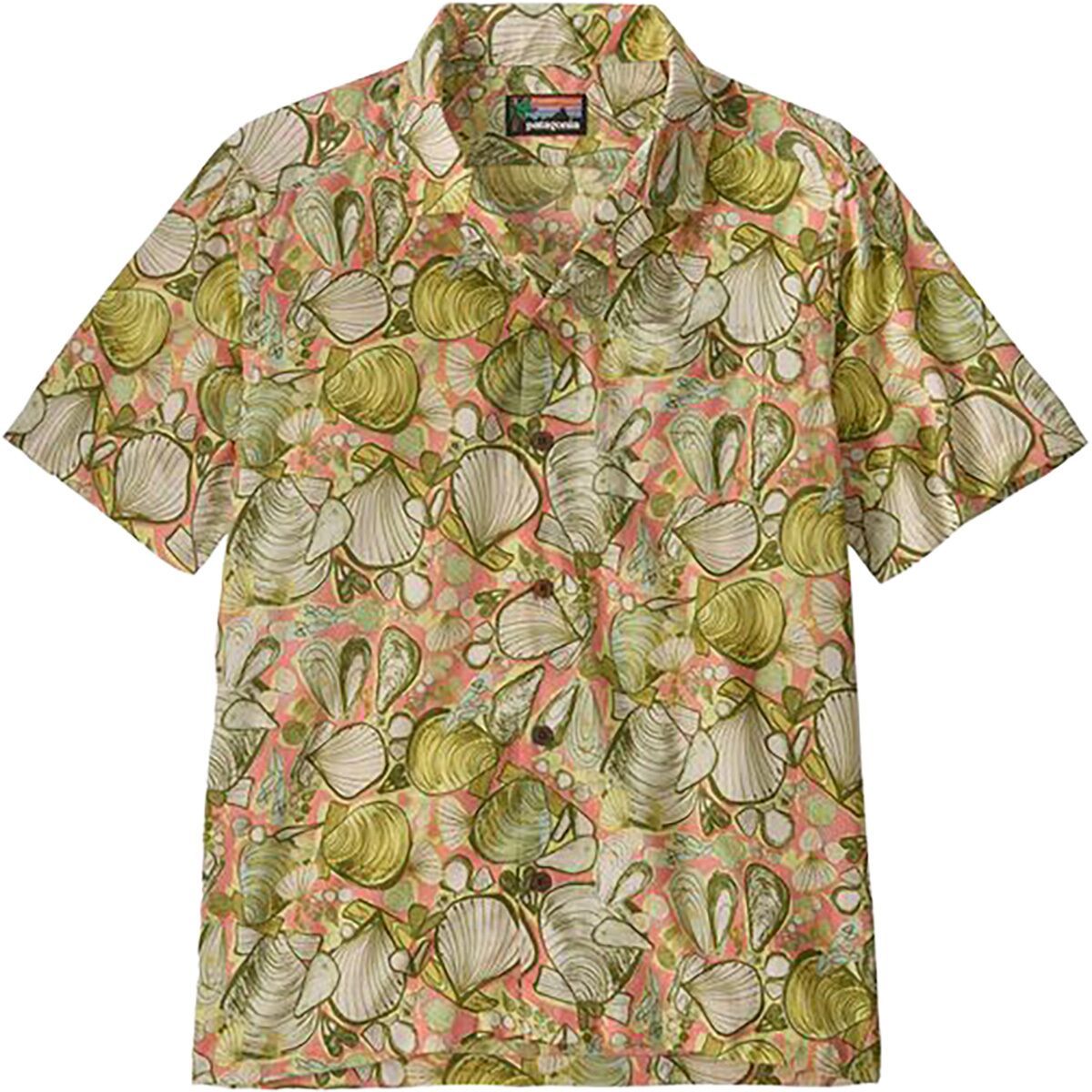 Image of Patagonia Tidal Threads Shirt - Men's Shelly Shelly: Mellow Melon, XL