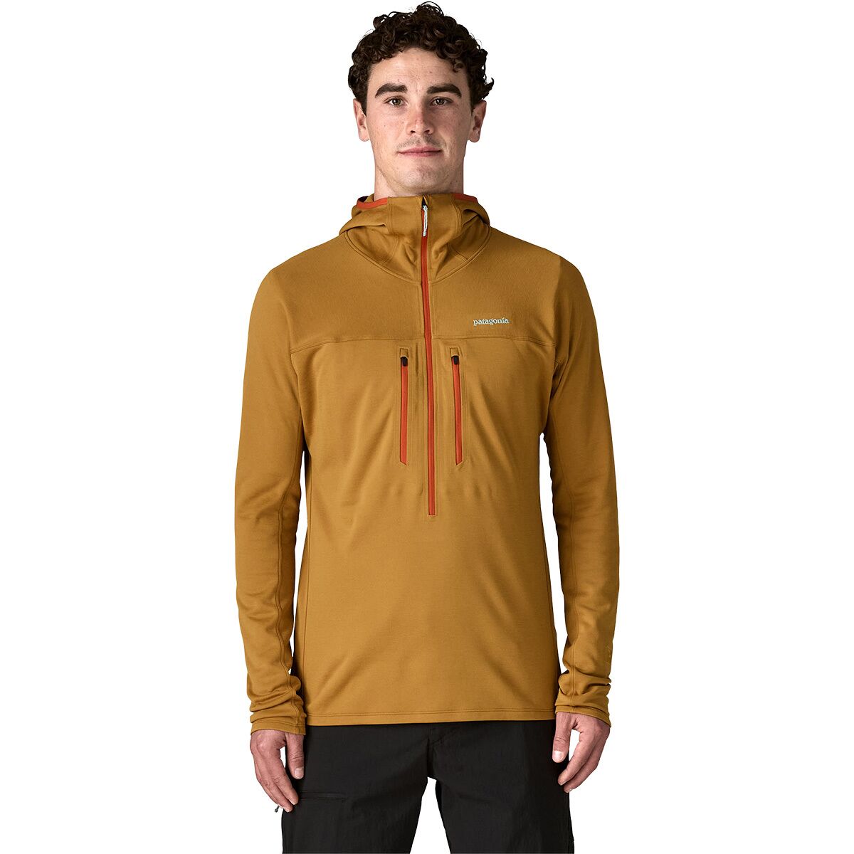 Image of Patagonia R1 Ultralight Hoodie - Men's Bobcat Brown, S