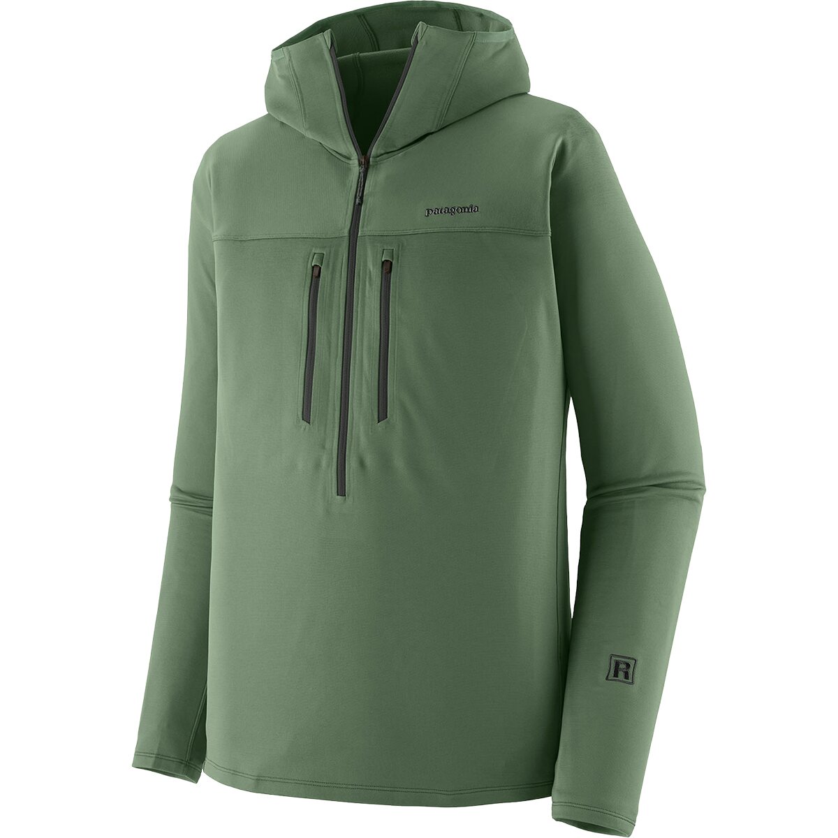 Image of Patagonia R1 Ultralight Hoodie - Men's Canopy Green, M