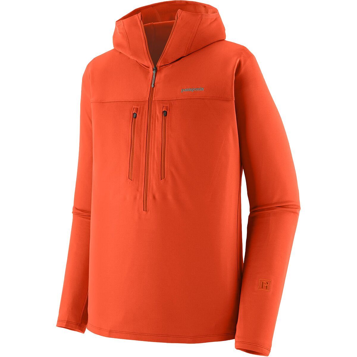 Image of Patagonia R1 Ultralight Hoodie - Men's Coal Orange, L