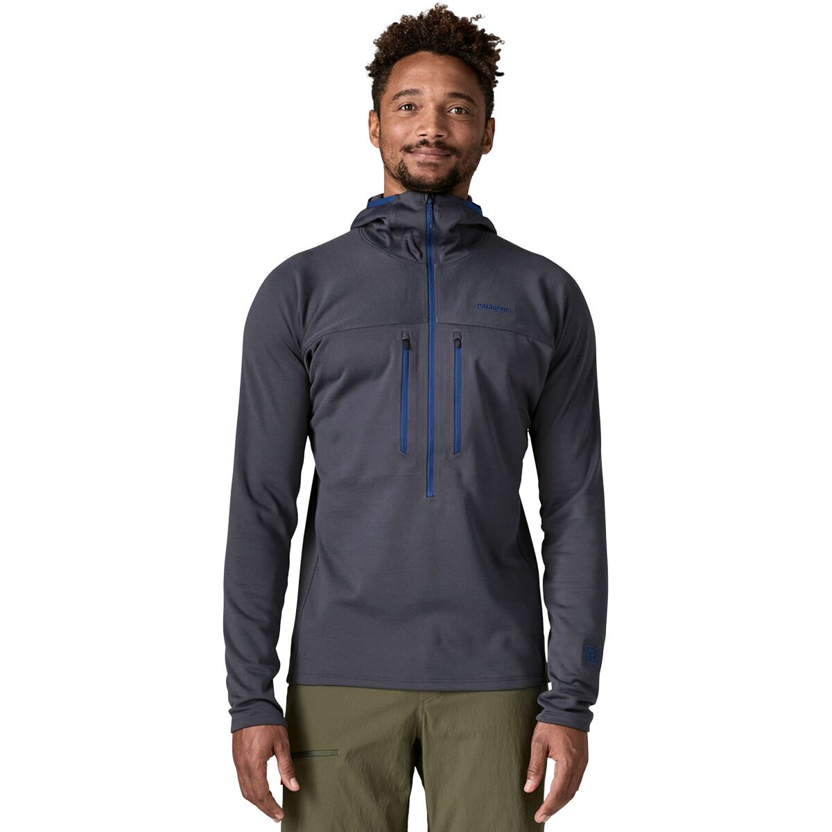Image of Patagonia R1 Ultralight Hoodie - Men's Smolder Blue, XXL