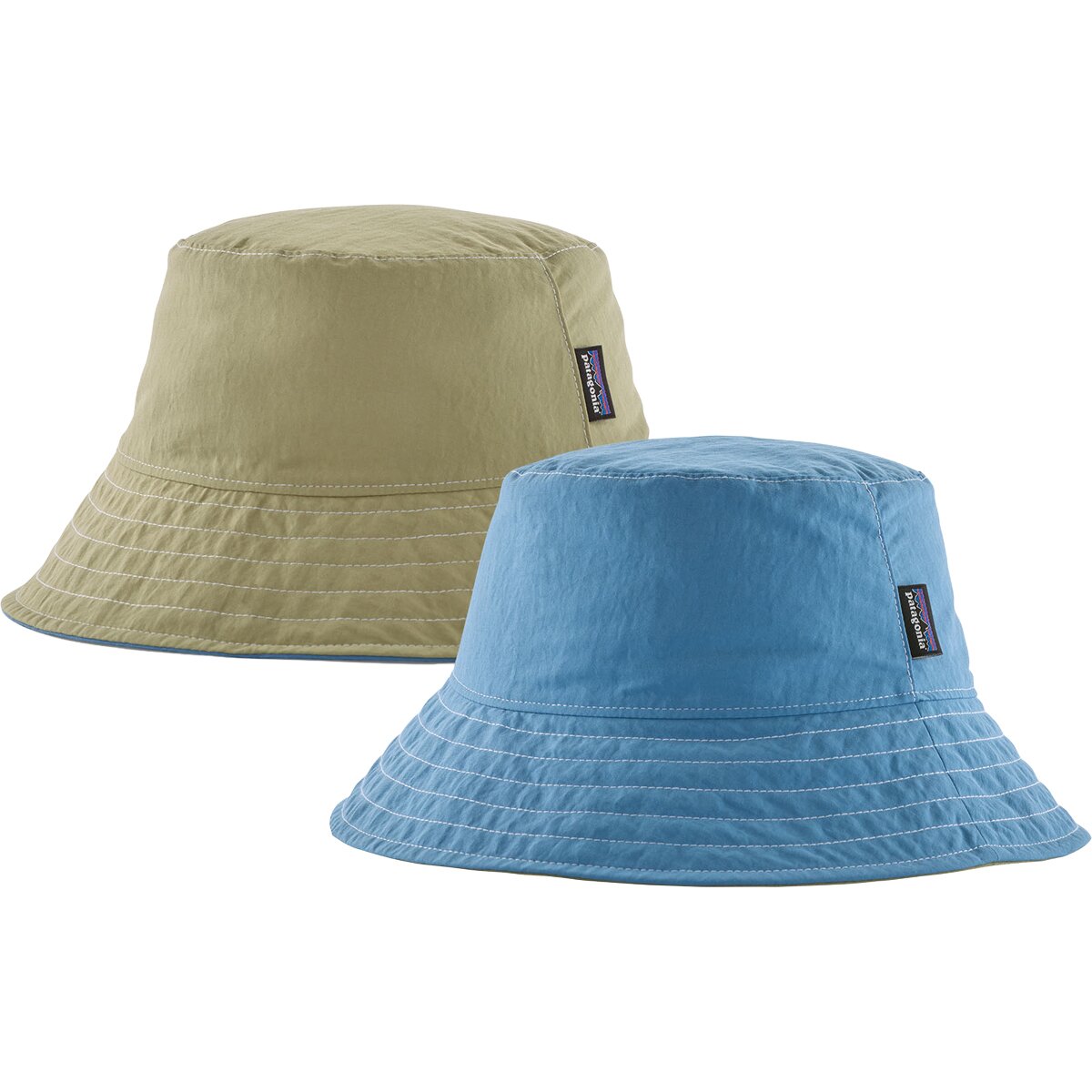 Image of Patagonia Reversible Bucket Hat - Kids' Shore Blue, L