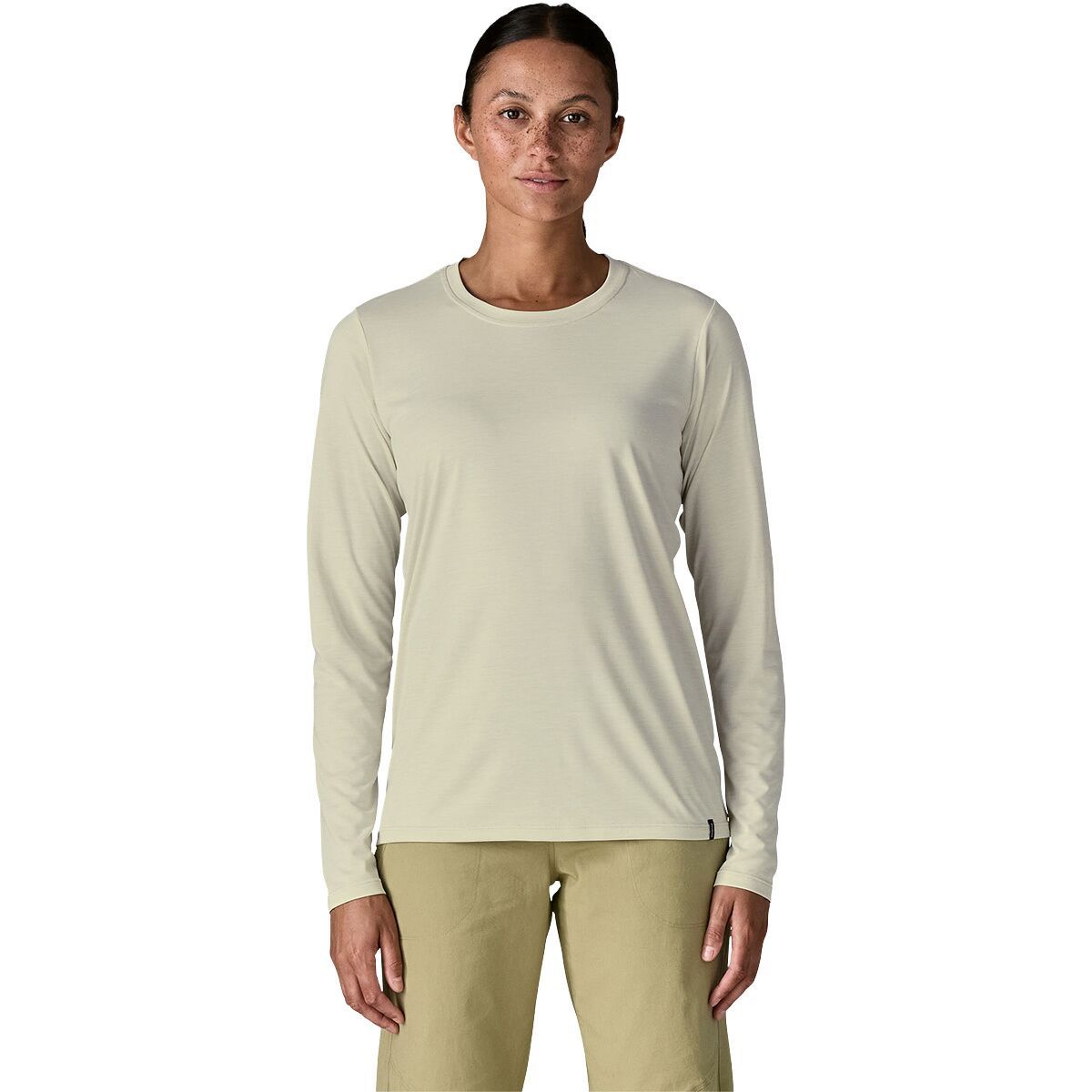 Image of Patagonia Capilene Cool Daily Long-Sleeve Shirt - Women's Dyno White, XS