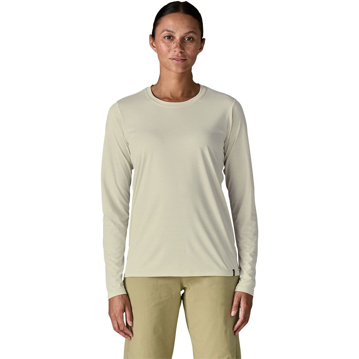 Image of Patagonia Capilene Cool Daily Long-Sleeve Shirt - Women's Dyno White, M