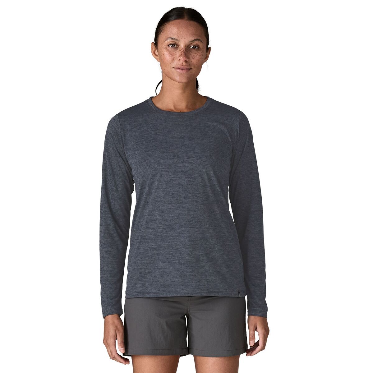 Image of Patagonia Capilene Cool Daily Long-Sleeve Shirt - Women's Smolder Blue/Light Smolder Blue X-Dye, XS