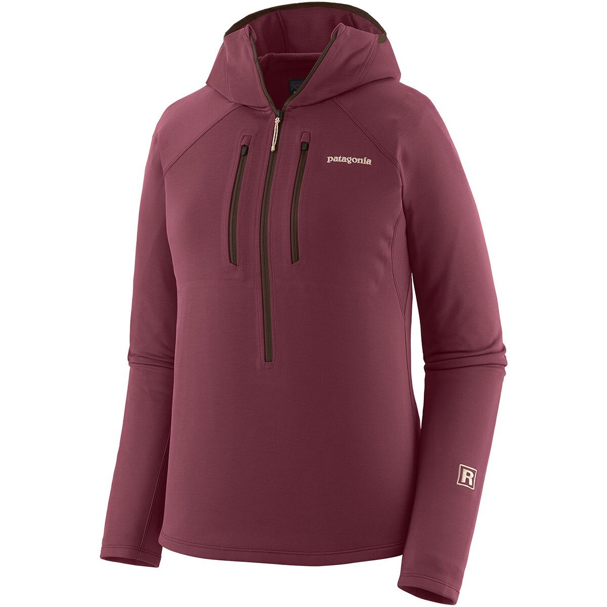 Image of Patagonia R1 Ultralight Hoodie - Women's Berry Fig, XS