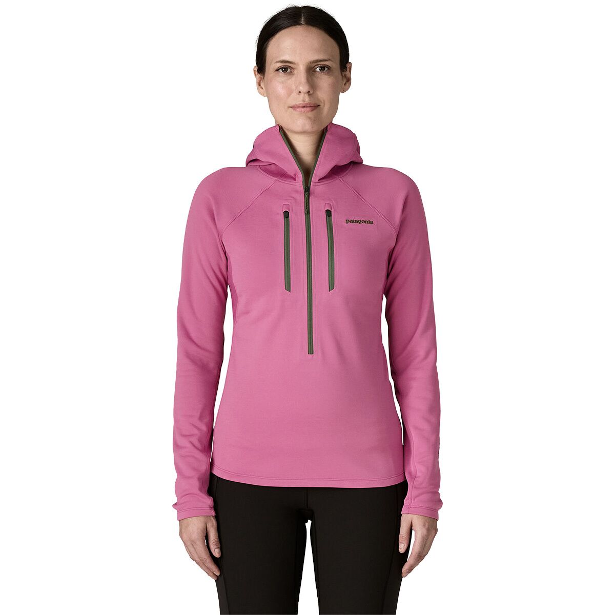 Image of Patagonia R1 Ultralight Hoodie - Women's Faded Magenta, XL