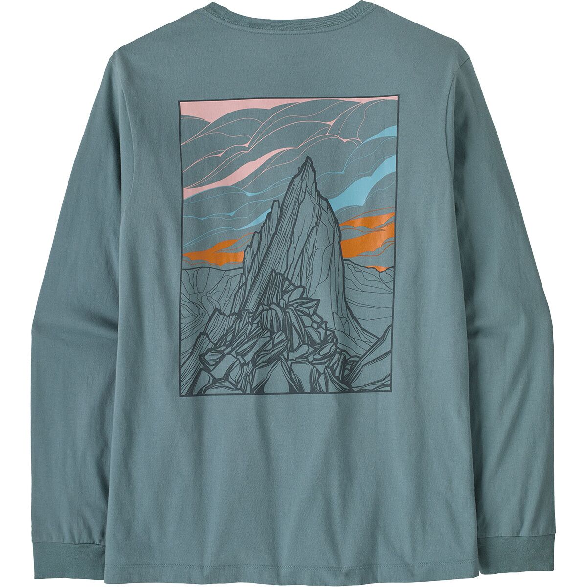 Image of Patagonia Cloud Crag Long-Sleeve T-Shirt - Men's Blue Sage, XXL