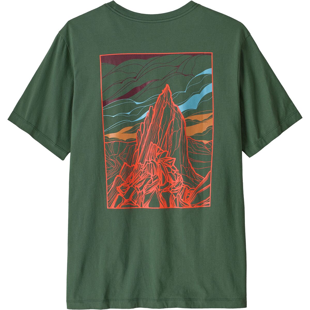 Image of Patagonia Cloud Crag T-Shirt - Men's Canopy Green, XXL