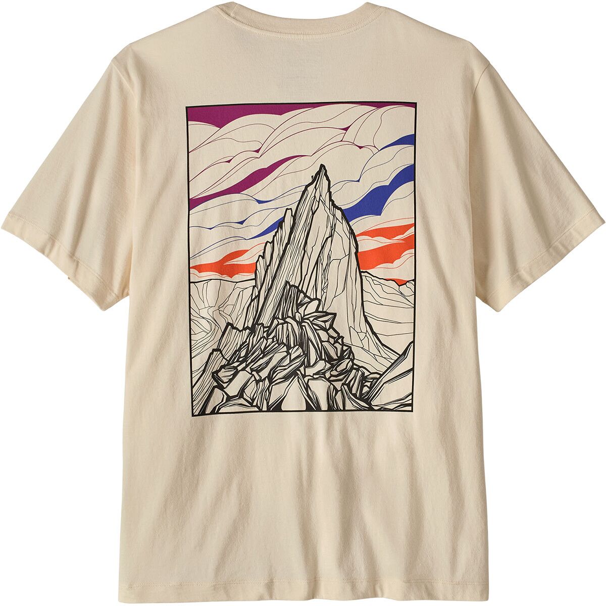 Image of Patagonia Cloud Crag T-Shirt - Men's Undyed Natural, XL