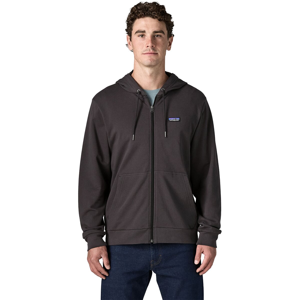 Image of Patagonia Daily Full-Zip Hoodie - Men's Ink Black, L