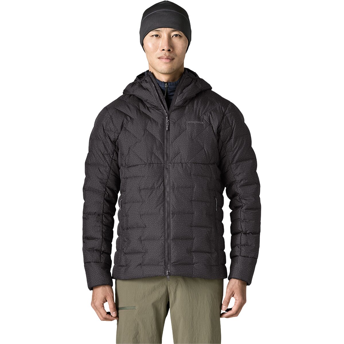 Image of Patagonia Durable Down Hooded Jacket - Men's Black, L