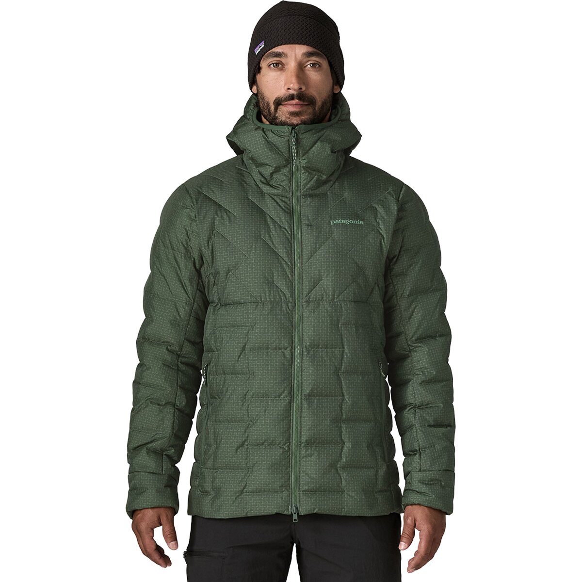 Image of Patagonia Durable Down Hooded Jacket - Men's Treeline Green, S