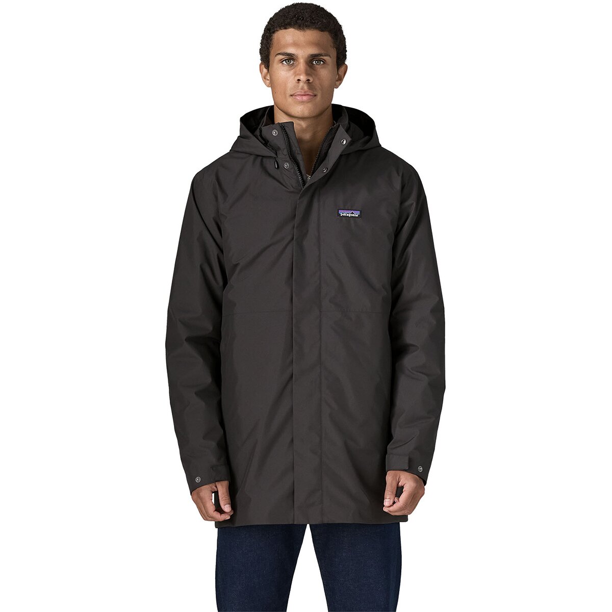 Image of Patagonia Heyes Peak 3-in-1 Parka - Men's Black, S