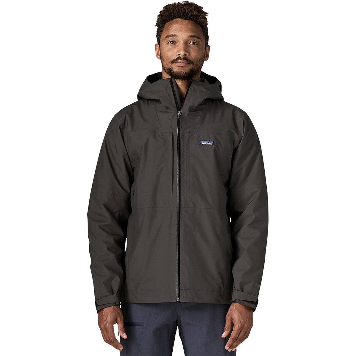 Image of Patagonia Insulated Boulder Fork Rain Jacket - Men's Black, L