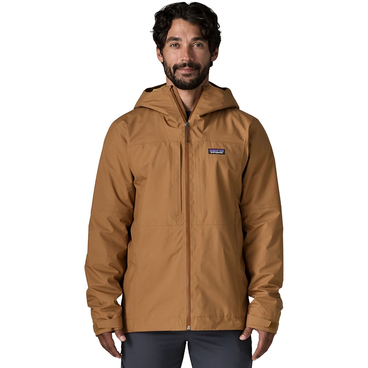Image of Patagonia Insulated Boulder Fork Rain Jacket - Men's Deer Brown, S