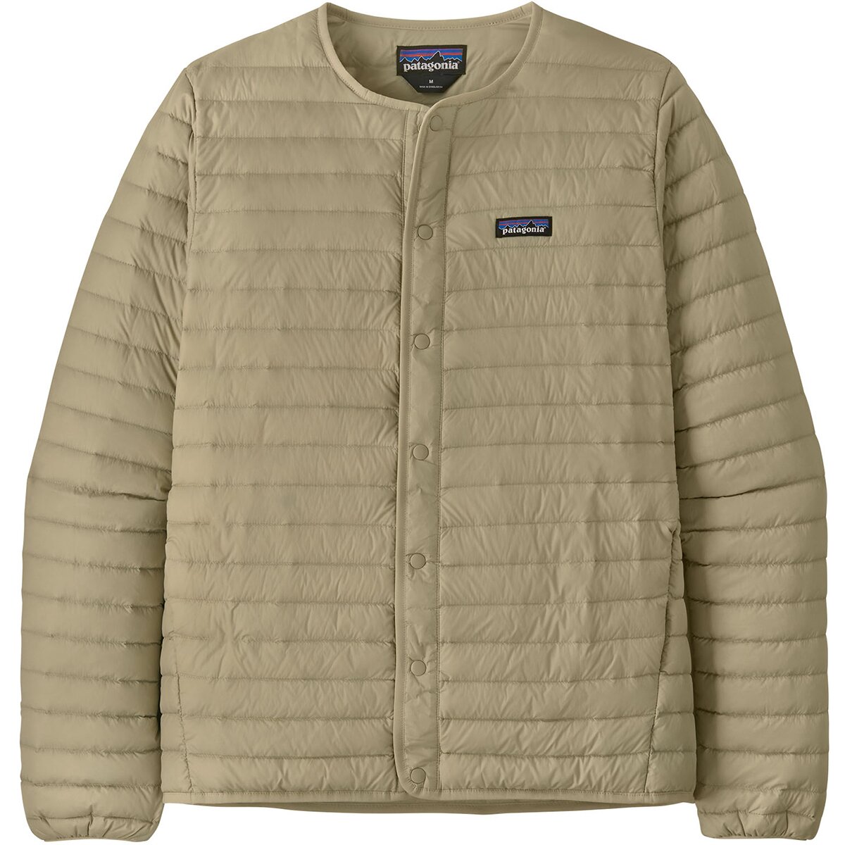 Image of Patagonia Lightweight Down Sweater Cardigan - Men's Weathered Stone, XS