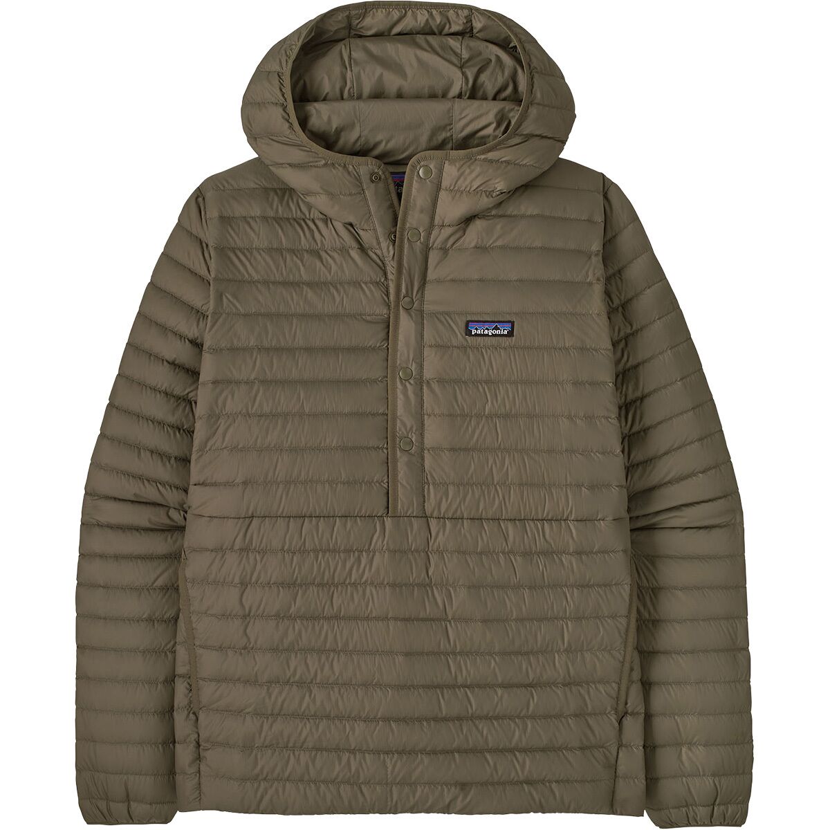 Image of Patagonia Lightweight Down Sweater Pullover - Men's Basin Green, M