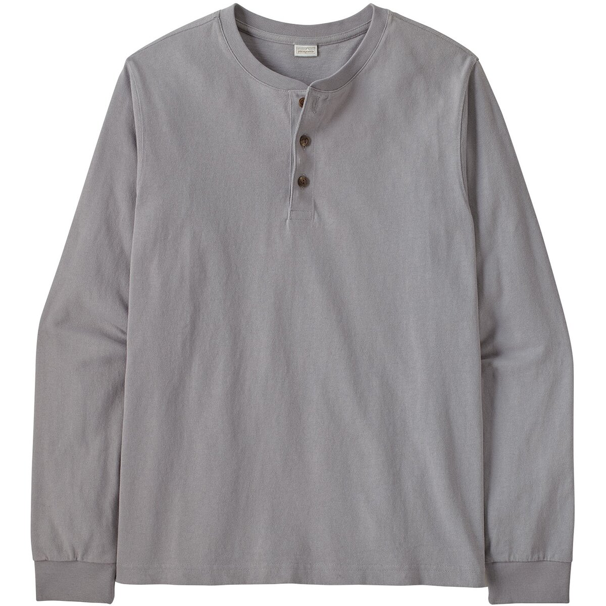 Image of Patagonia Long-Sleeve Henley Shirt - Men's Salt Grey, L