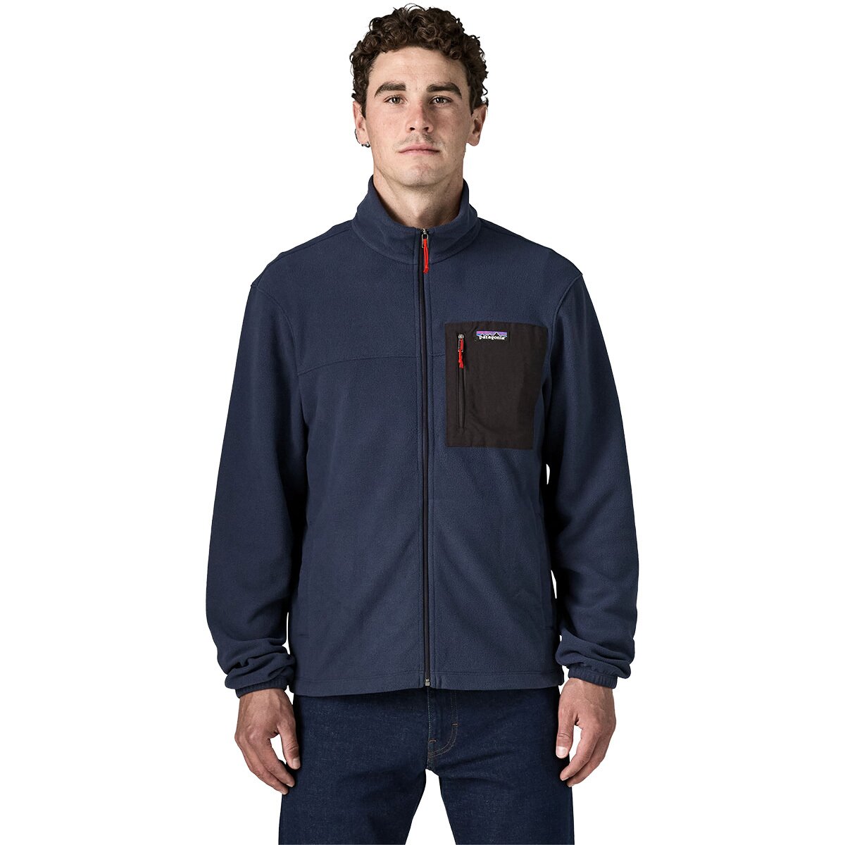 Image of Patagonia Micro D Patch Pocket Jacket - Men's New Navy, XXL