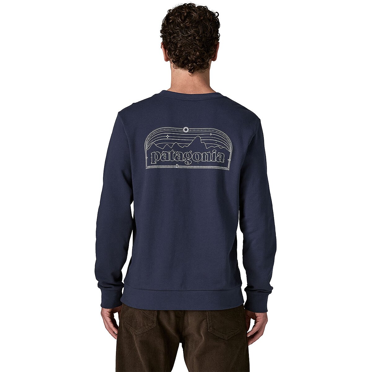 Image of Patagonia P-6 Cosmos Daily Crew Sweatshirt - Men's New Navy, XXL