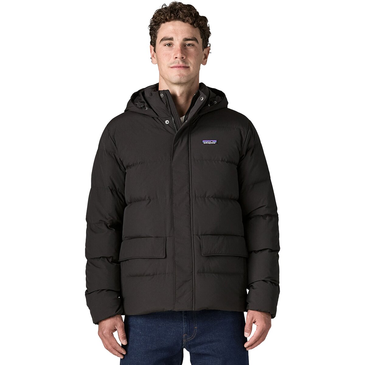 Image of Patagonia Sisar Down Hooded Jacket - Men's Black, S